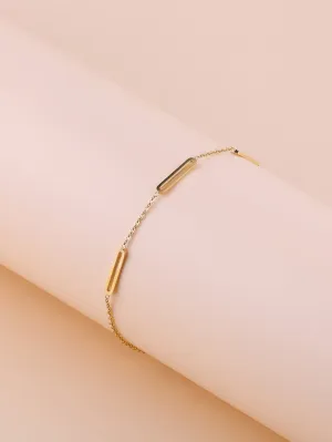 Geometric Decor Bracelet - Gold