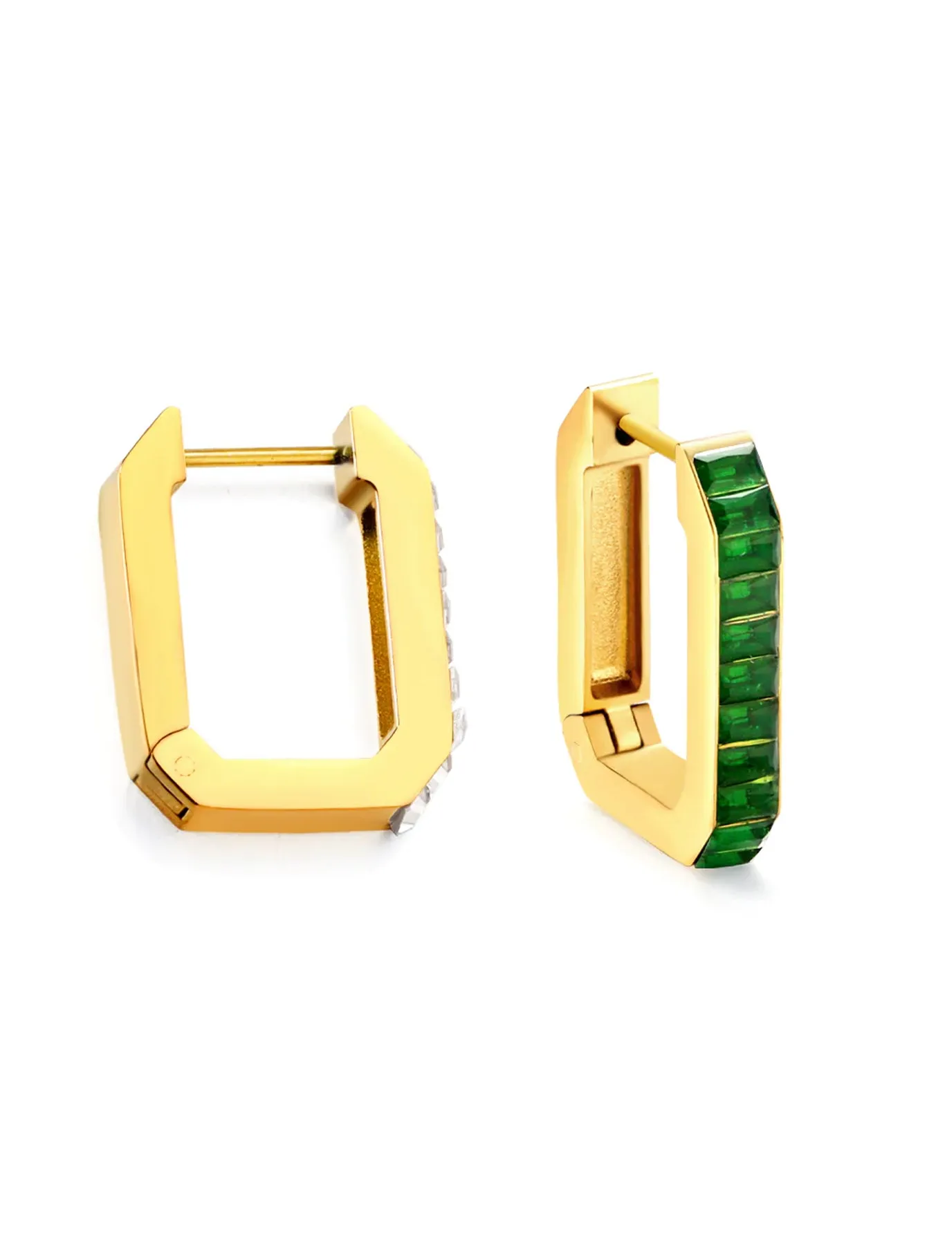 Geometric Stainless Steel Earrings - FD ⚡