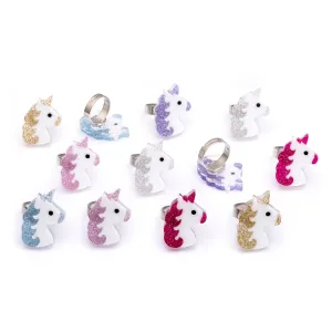 Glitter Unicorn Rings