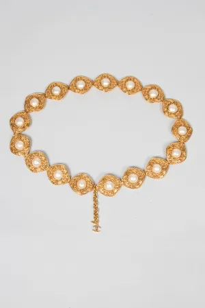 Gripoix Pearl Belt