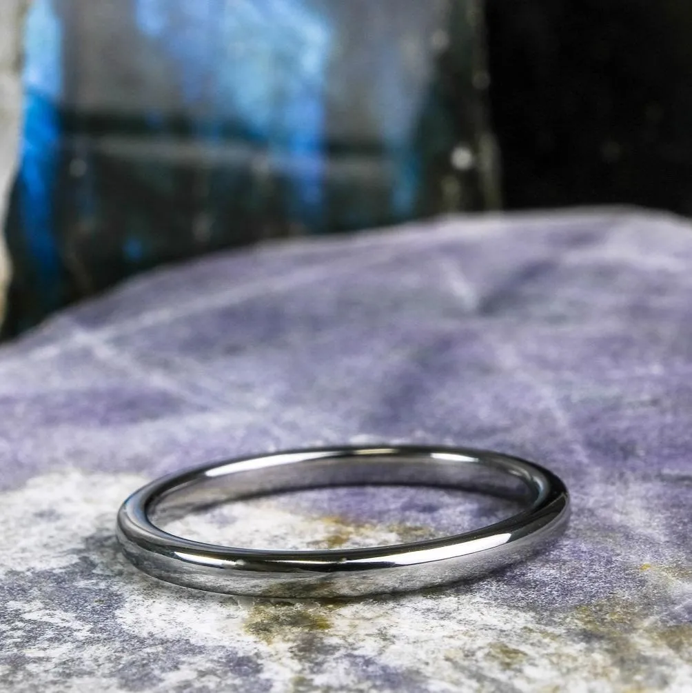 High Polished Silver Band - 2mm