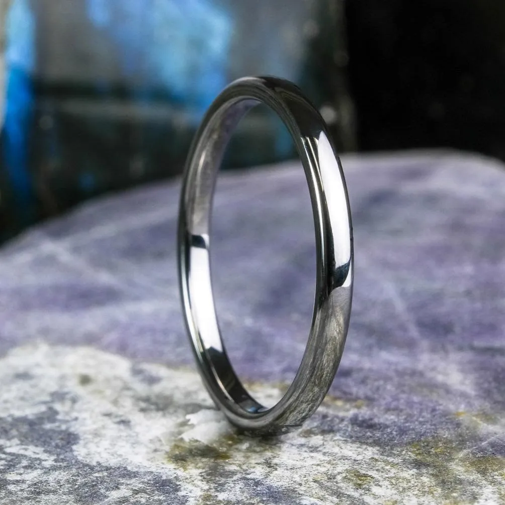 High Polished Silver Band - 2mm