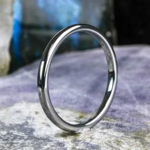 High Polished Silver Band - 2mm