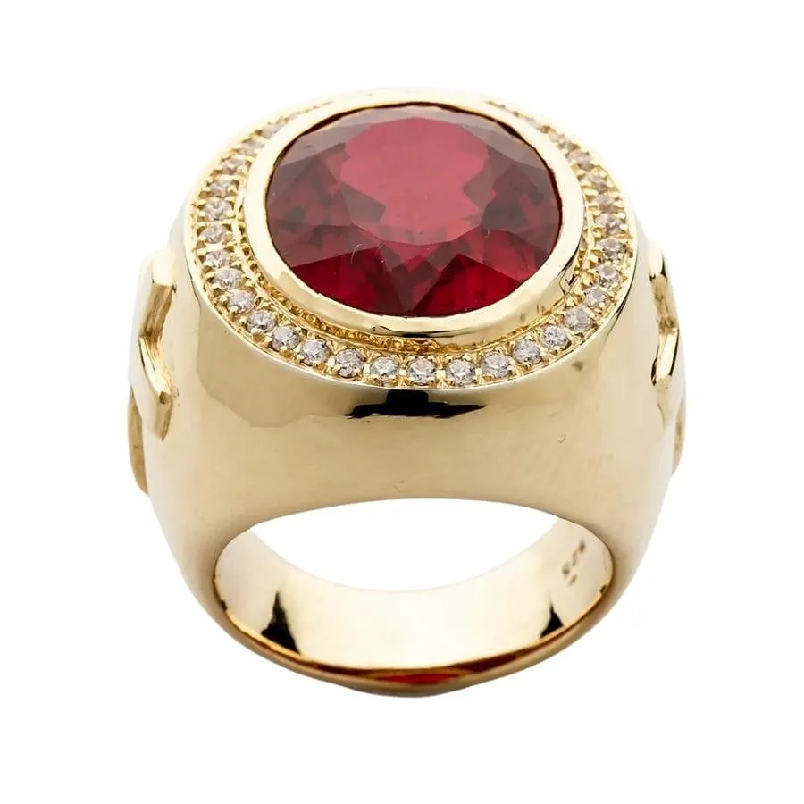 Huge Ruby Bishop Ring