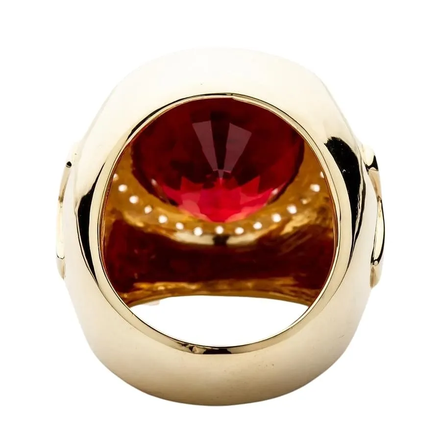 Huge Ruby Bishop Ring