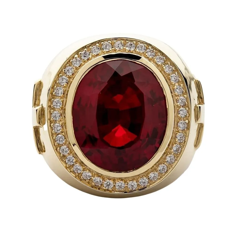 Huge Ruby Bishop Ring