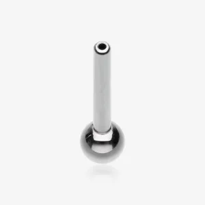 Implant Grade Titanium OneFit Threadless Barbell with One Side Fixed Ball End Bar Part