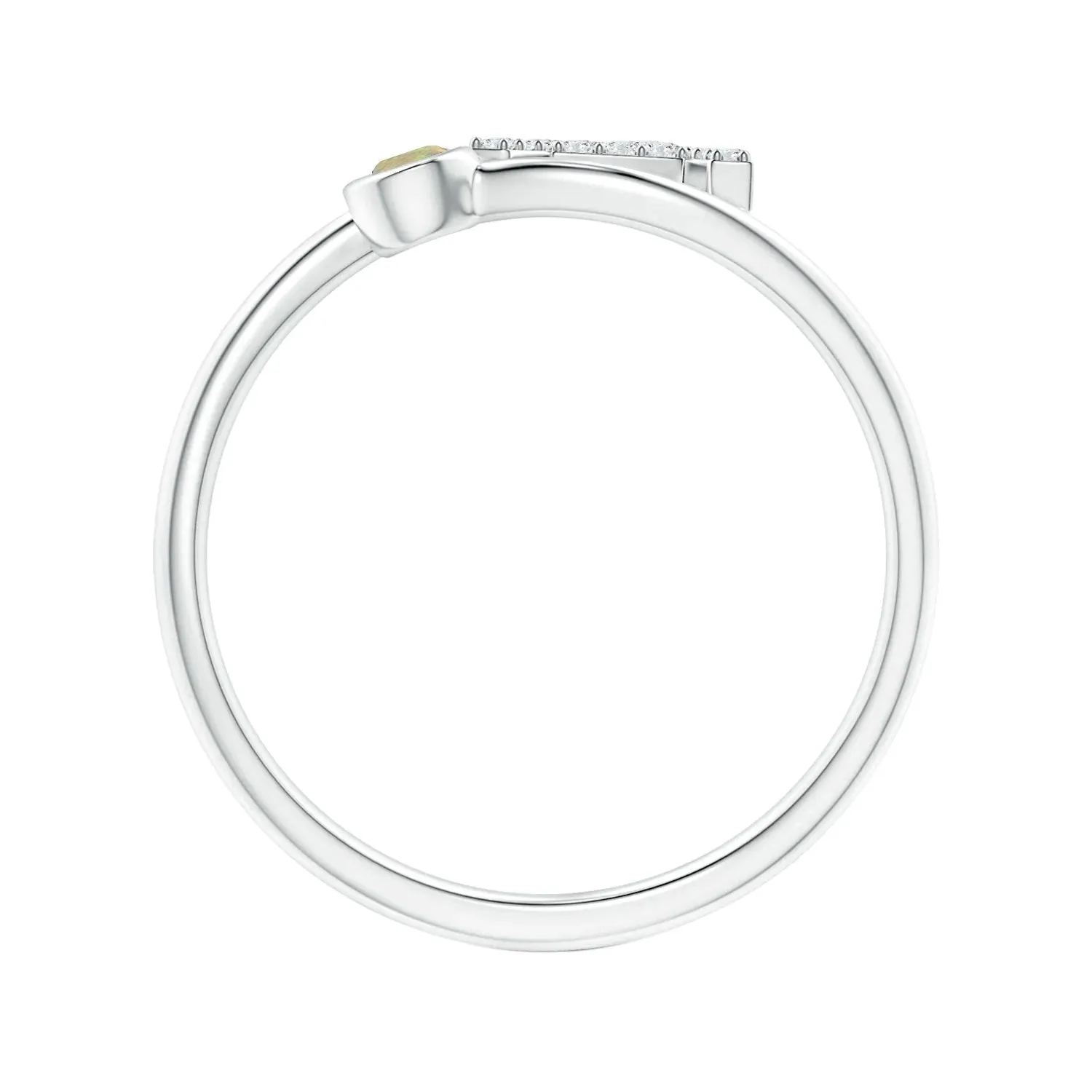 Initials Ethiopian Opal Alphabet Ring