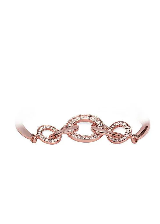 Interlocking Rings Chic 18K Gold Plated Bracelet