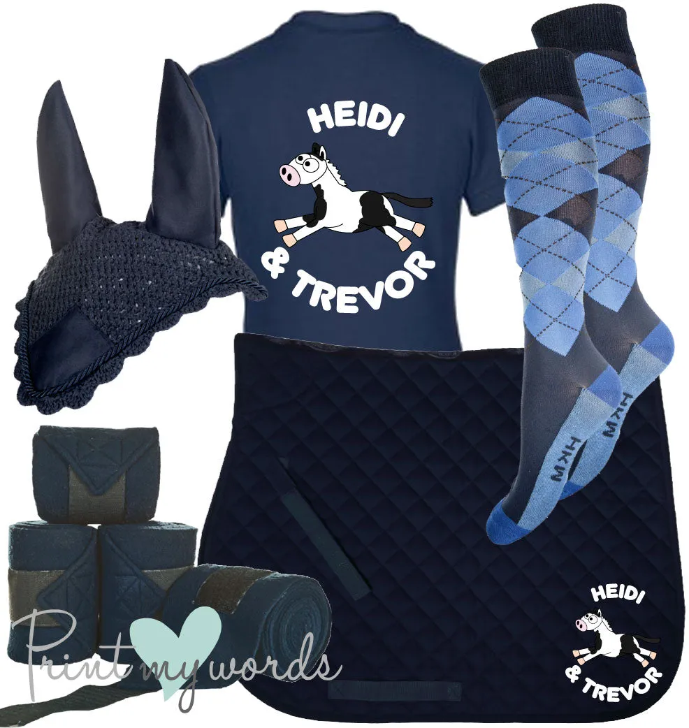 'Ivy' Ladies Personalised Matching Equestrian Set - Plodders Design