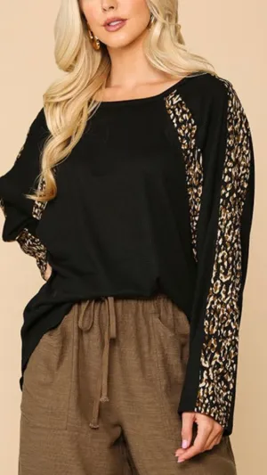Jinx Dolman Top: Black