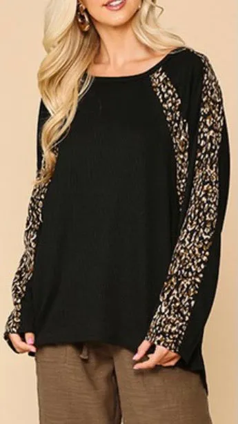 Jinx Dolman Top: Black