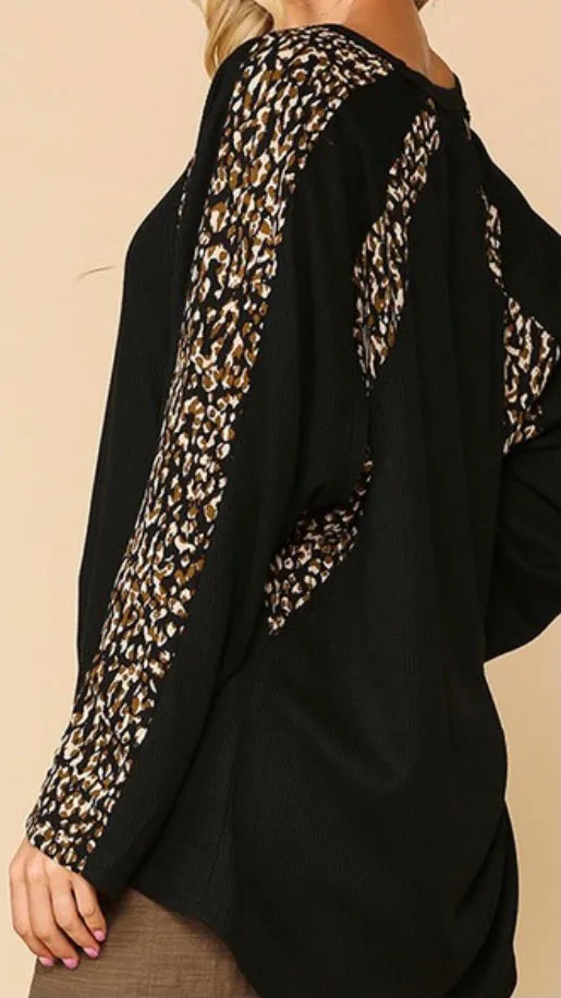 Jinx Dolman Top: Black
