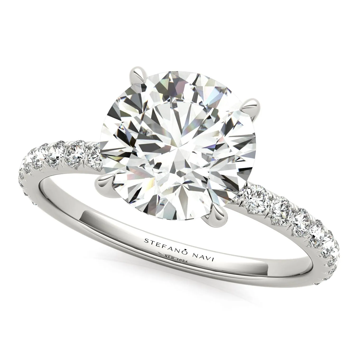 Julia Pavé Diamond Engagement Ring