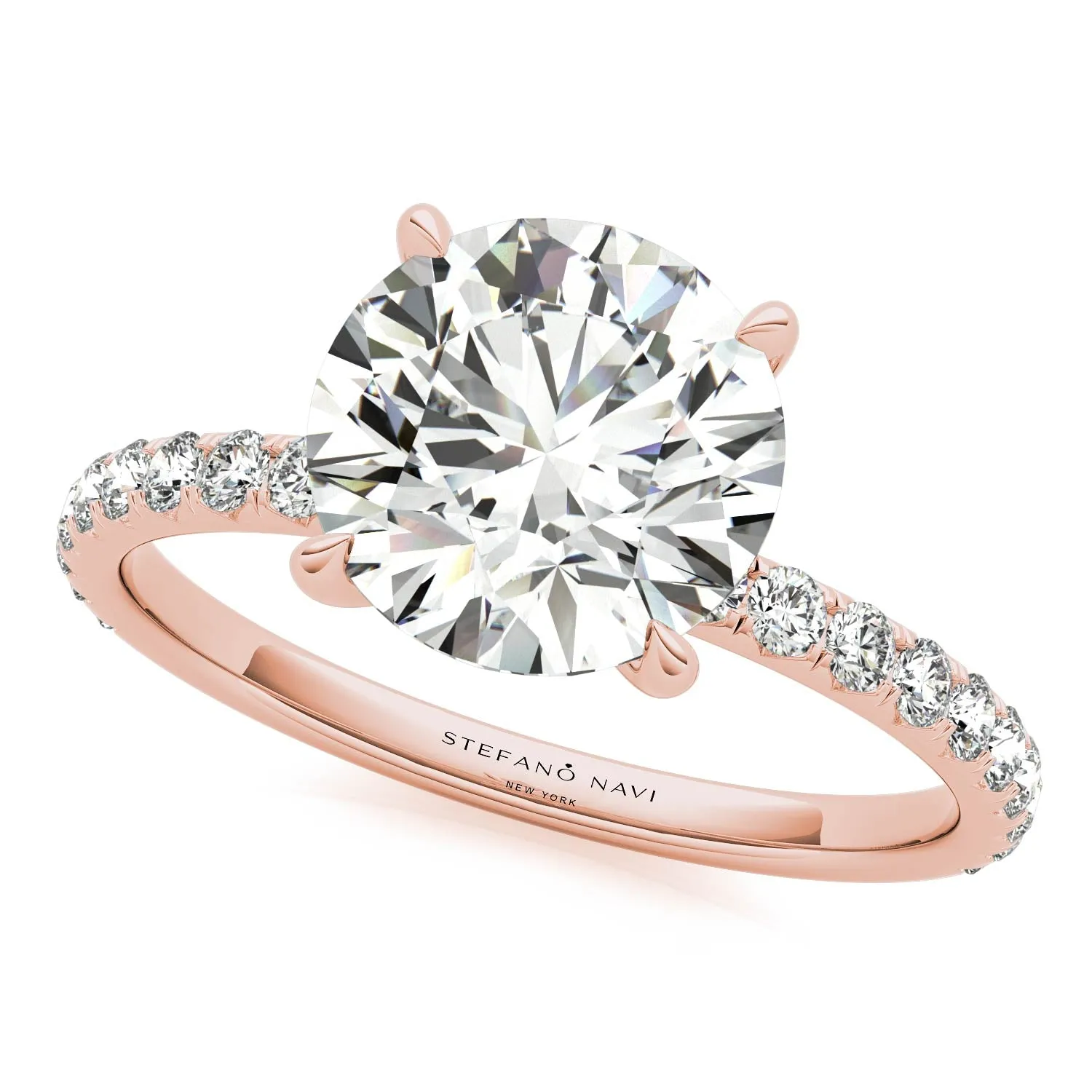 Julia Pavé Diamond Engagement Ring