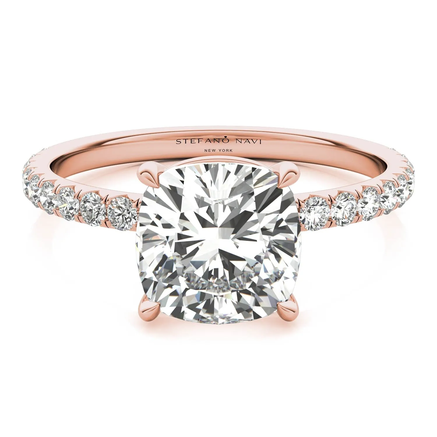 Julia Pavé Diamond Engagement Ring