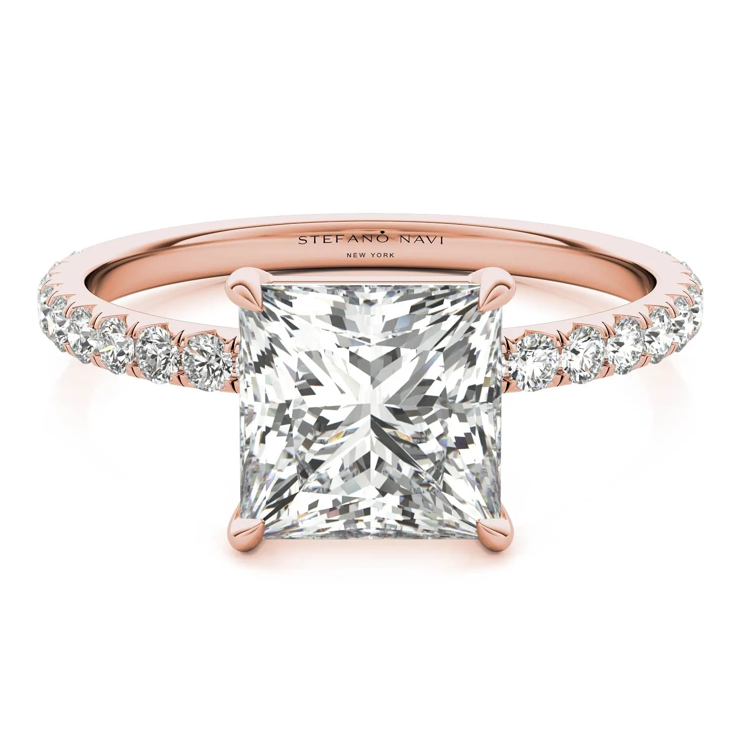 Julia Pavé Diamond Engagement Ring