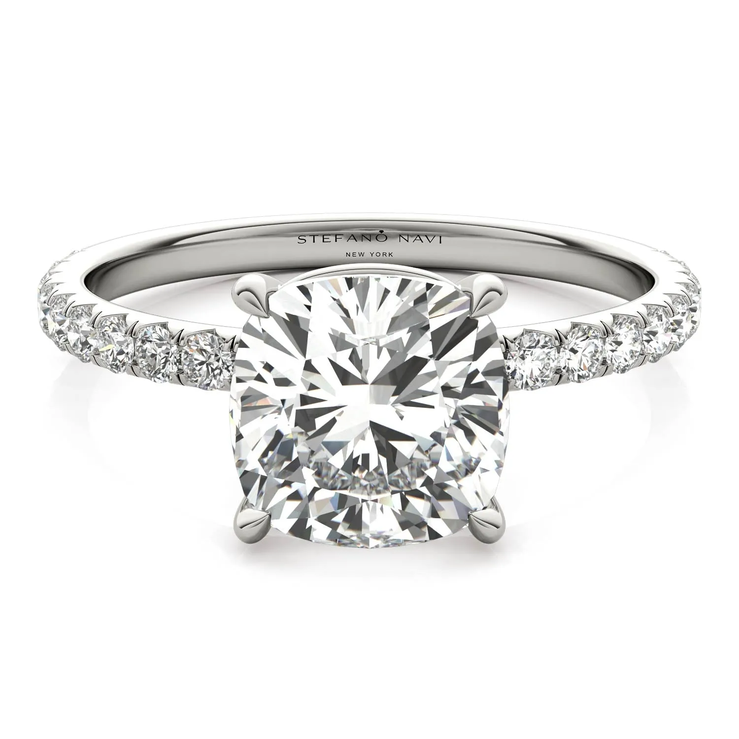 Julia Pavé Diamond Engagement Ring