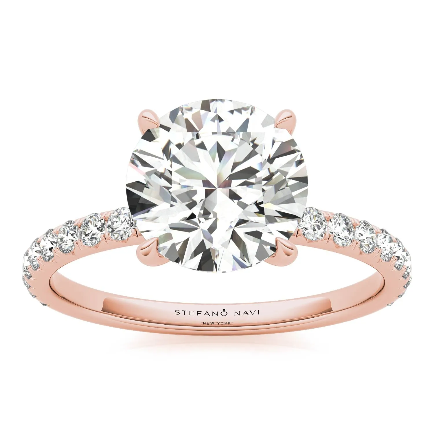 Julia Pavé Diamond Engagement Ring