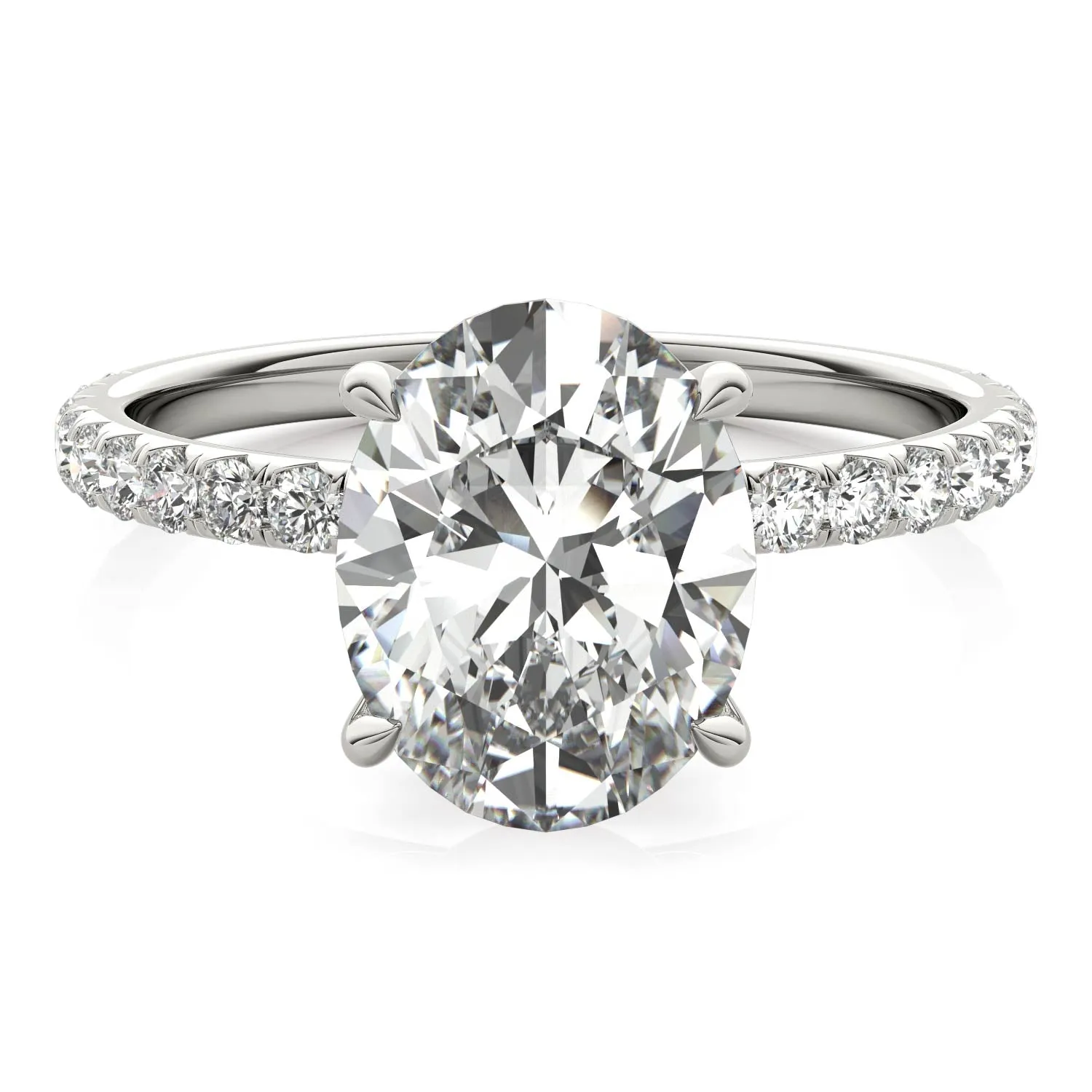 Julia Pavé Diamond Engagement Ring