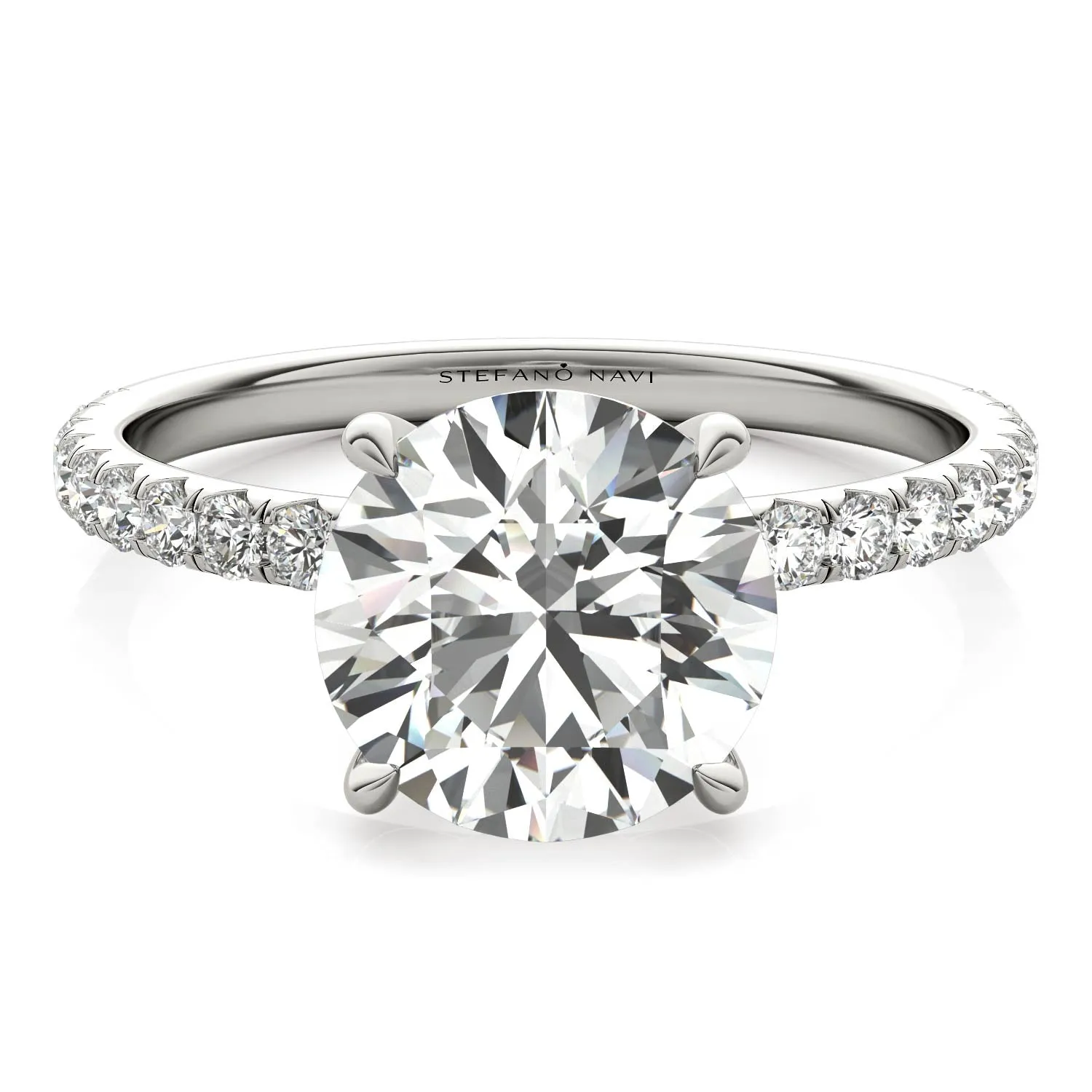 Julia Pavé Diamond Engagement Ring