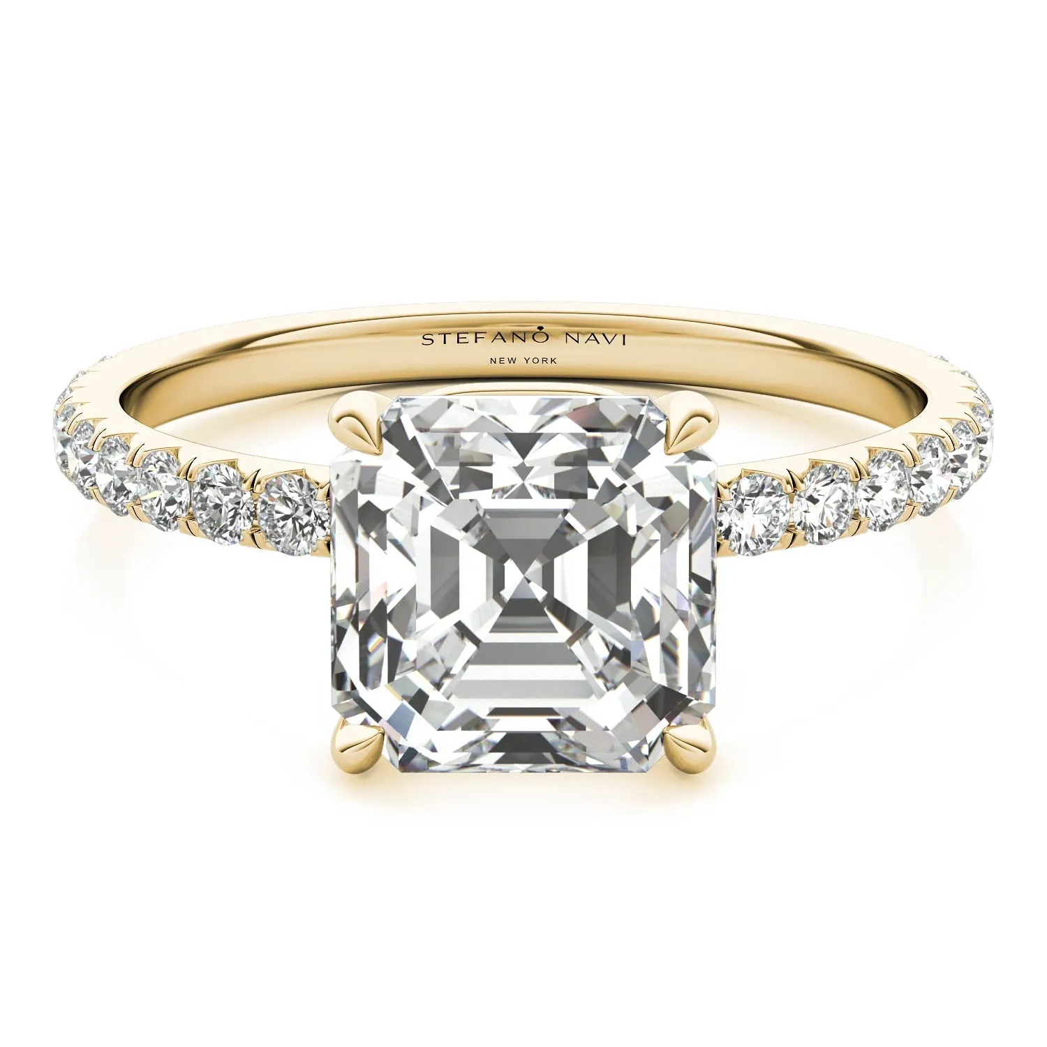 Julia Pavé Diamond Engagement Ring