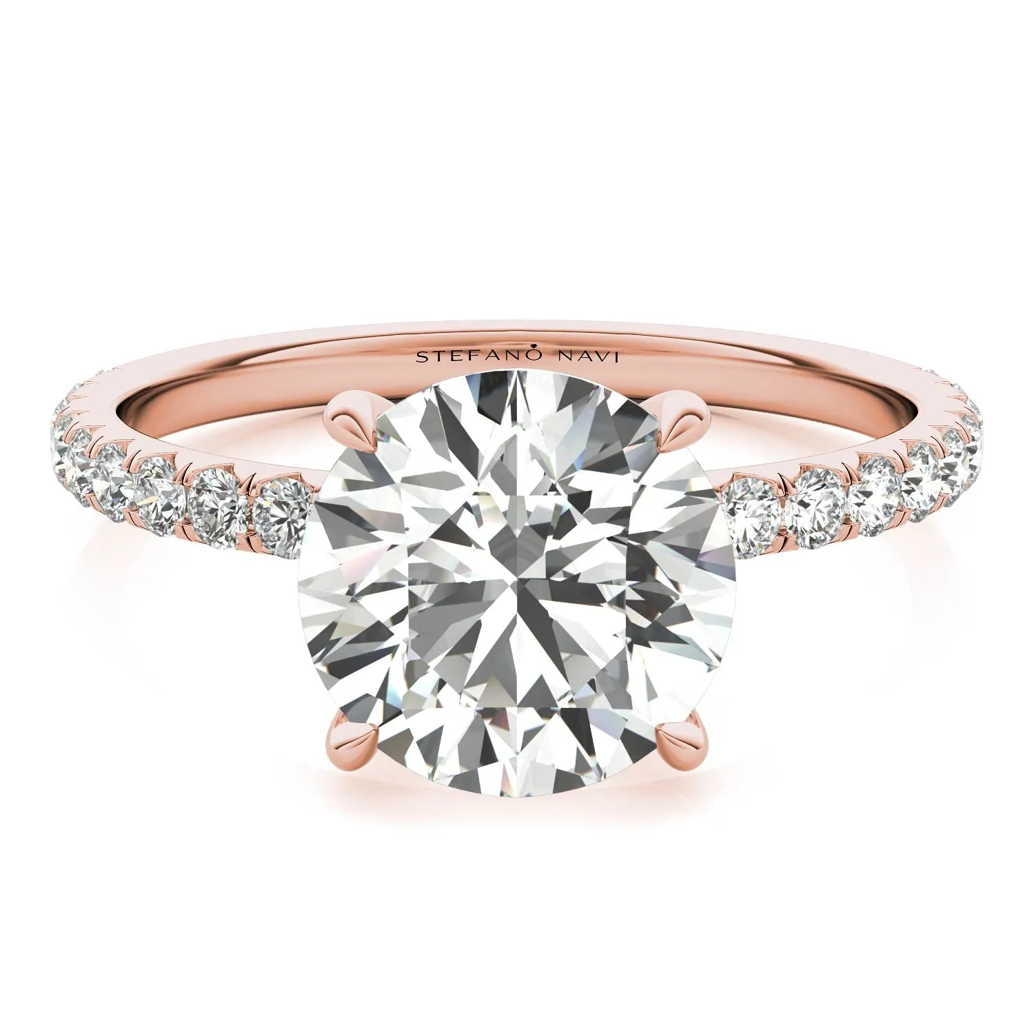 Julia Pavé Diamond Engagement Ring