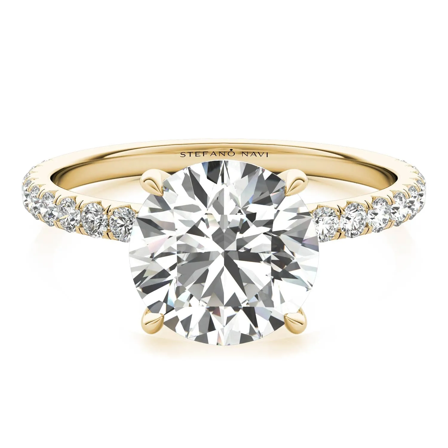 Julia Pavé Diamond Engagement Ring