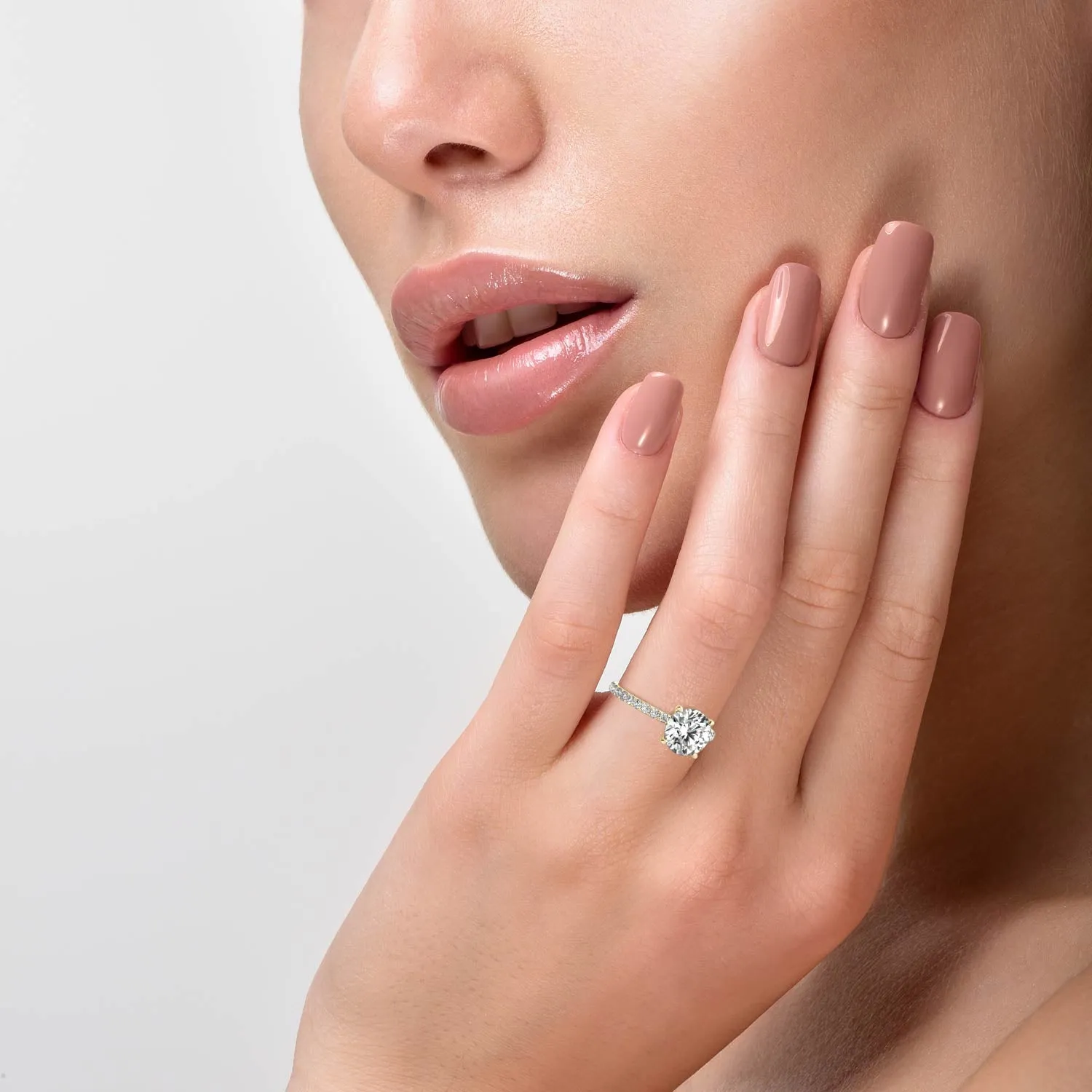 Julia Pavé Diamond Engagement Ring