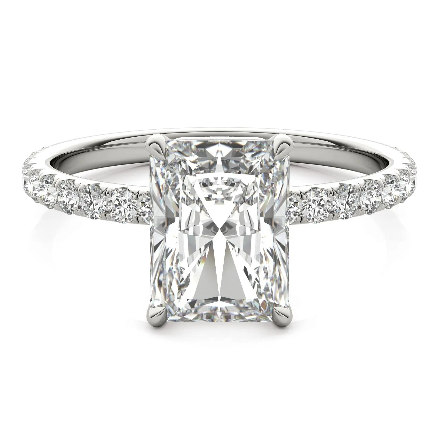 Julia Pavé Diamond Engagement Ring