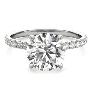 Julia Pavé Diamond Engagement Ring