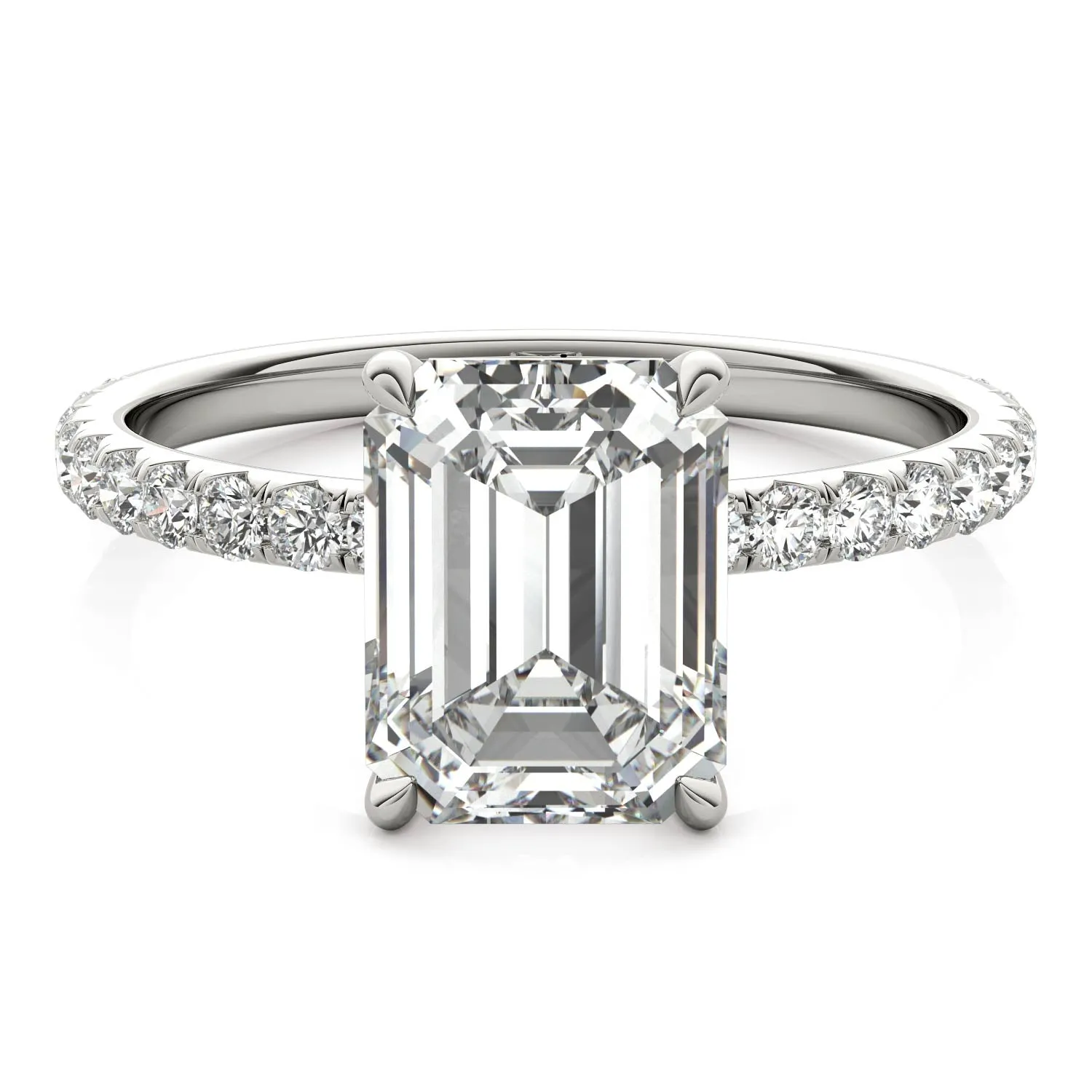 Julia Pavé Diamond Engagement Ring
