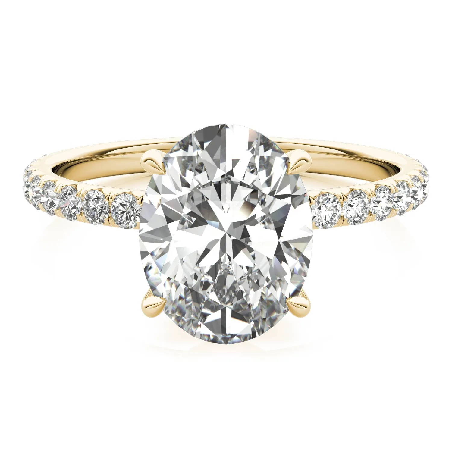 Julia Pavé Diamond Engagement Ring