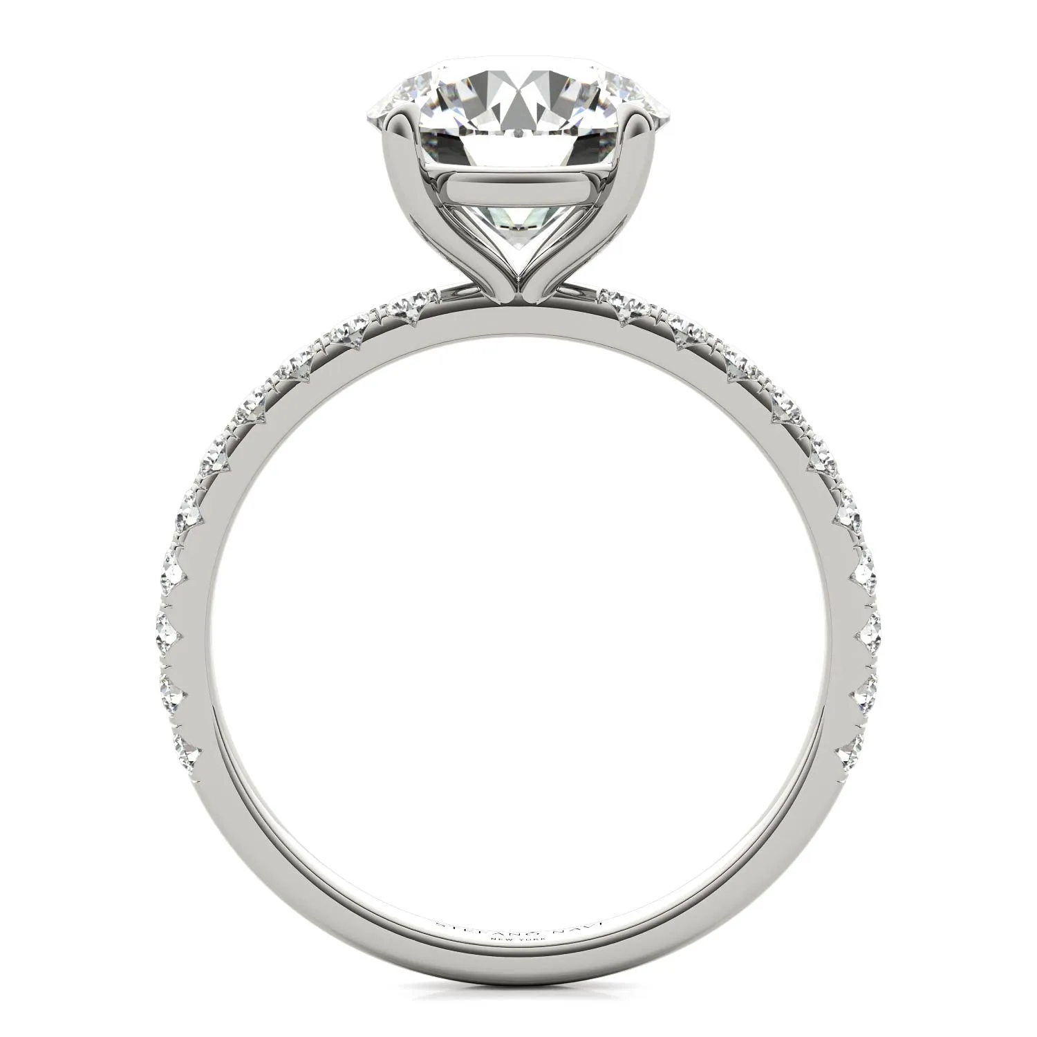 Julia Pavé Diamond Engagement Ring