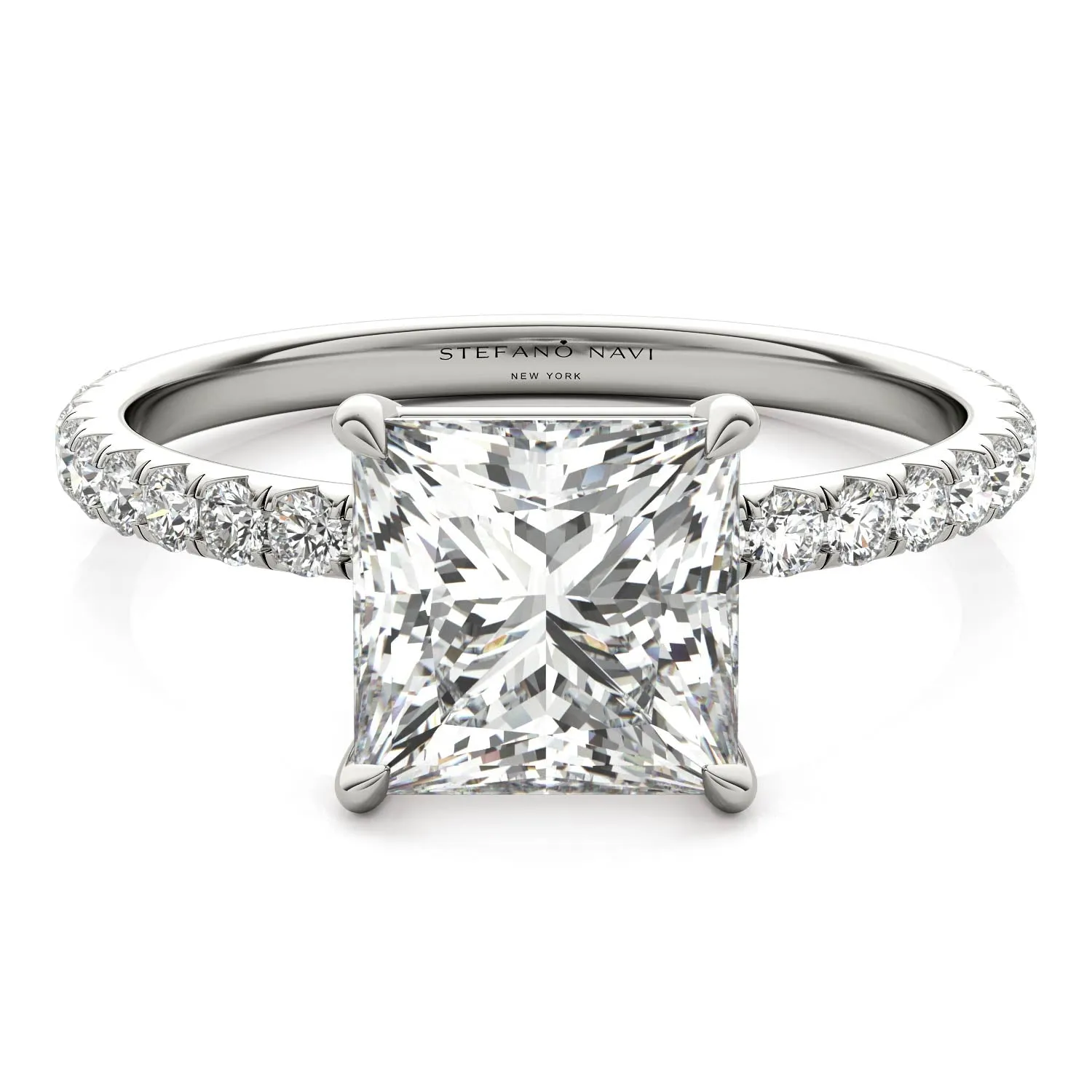 Julia Pavé Diamond Engagement Ring