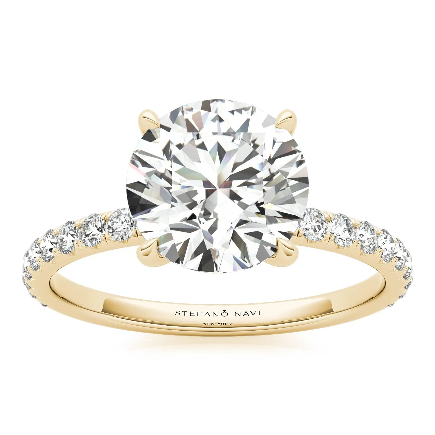Julia Pavé Diamond Engagement Ring