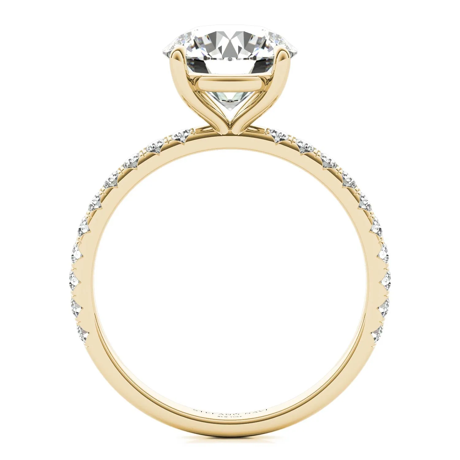 Julia Pavé Diamond Engagement Ring