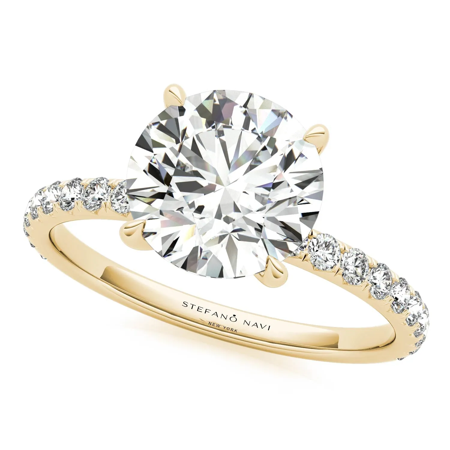 Julia Pavé Diamond Engagement Ring