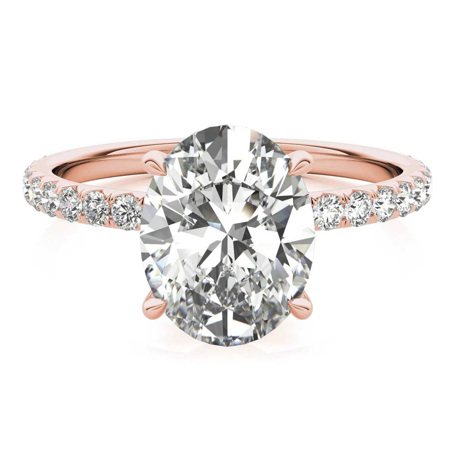 Julia Pavé Diamond Engagement Ring