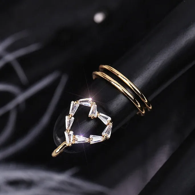 Just lil things Artifical Finger Nail rings jltr0082
