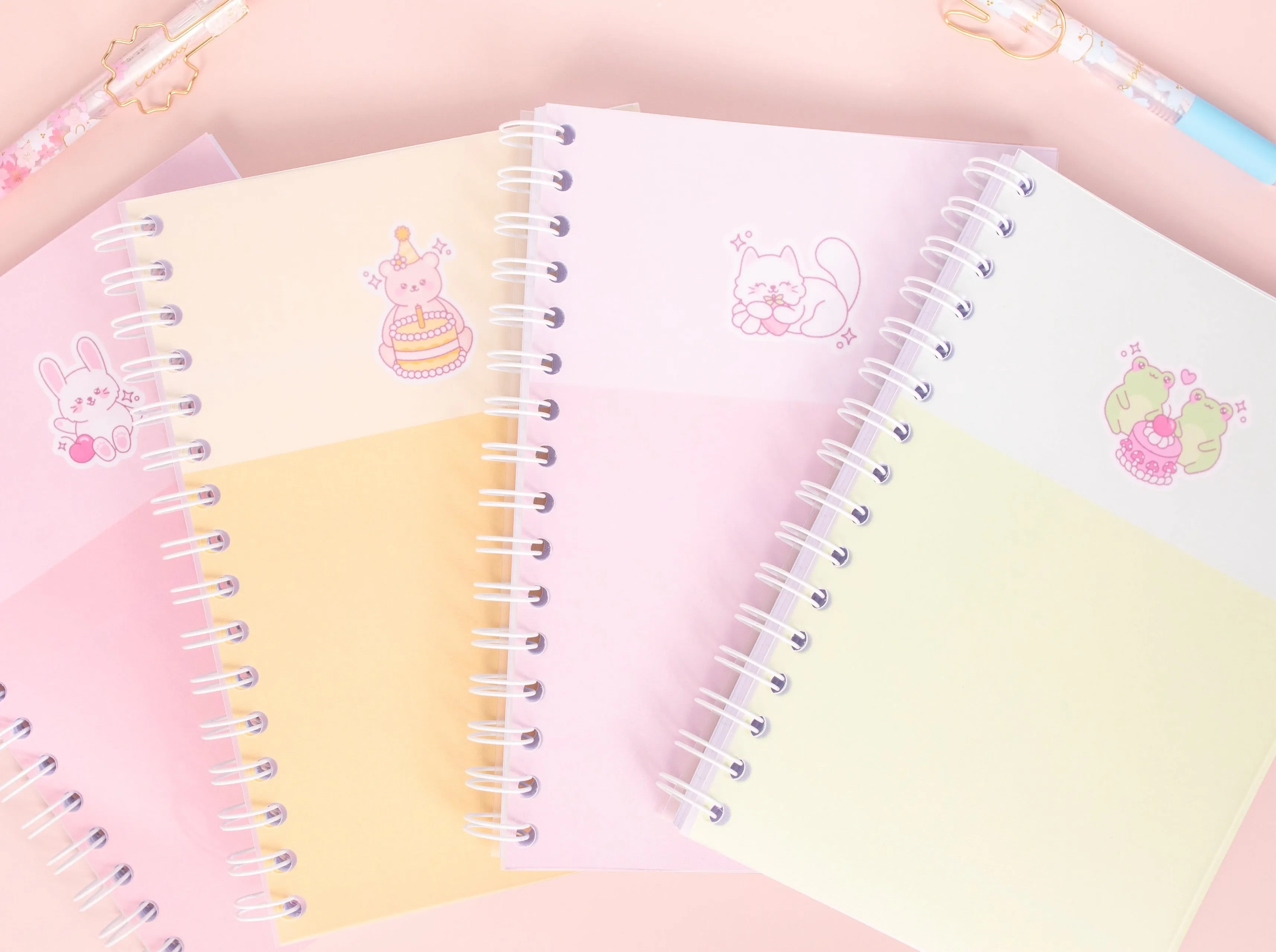 Kawaii Animal A5 Spiral Notebooks