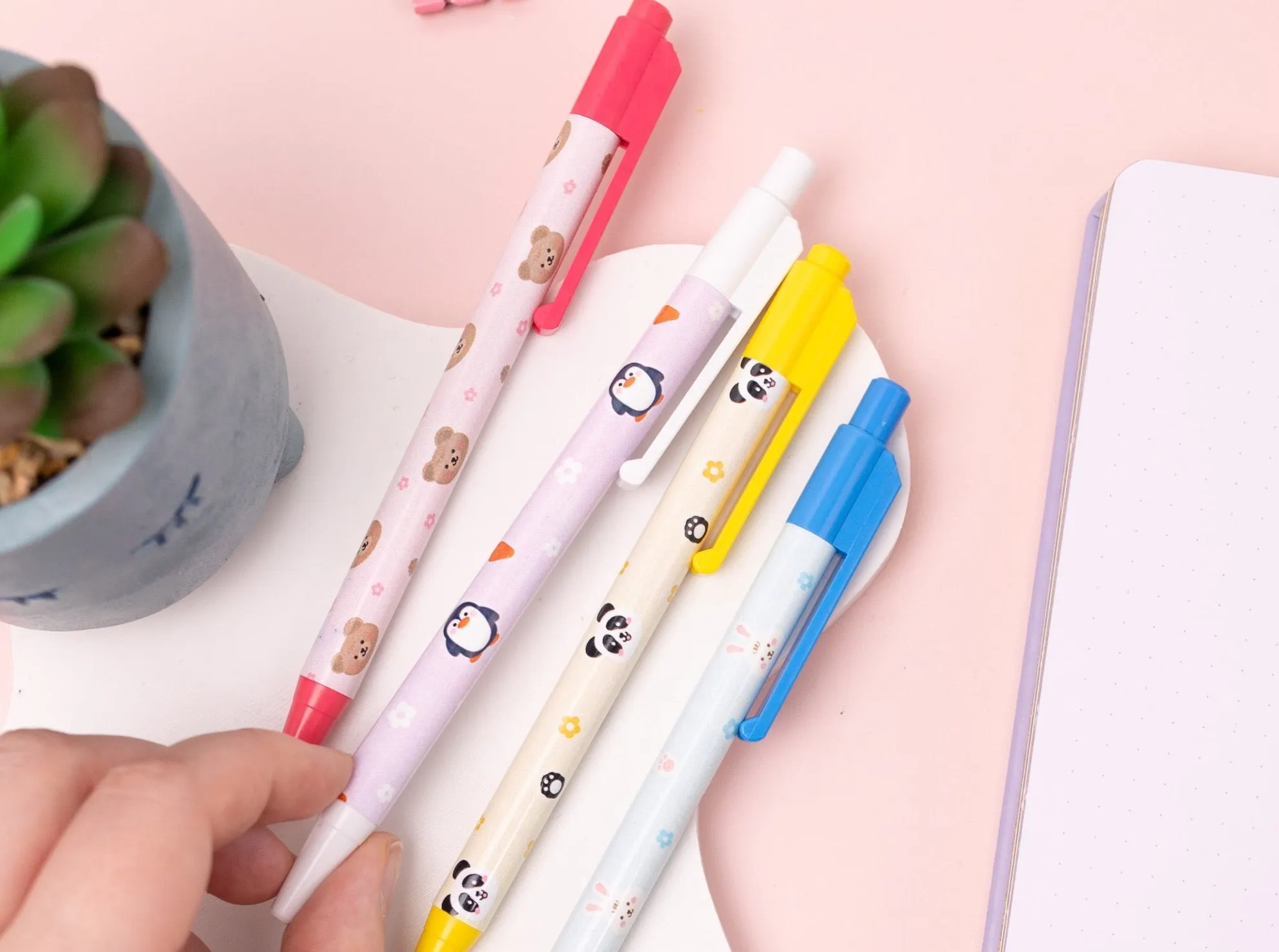 Kawaii Animal Ballpoint Pen Set