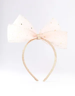 Kids Fabric Bow & Star Headband