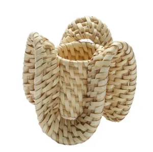 Kim Seybert Ruffle Napkin Ring in Natural