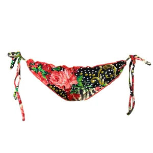 LA VIDA ES UN CARNAVAL - Wavy Ruched Back Full Tie Side Bottom