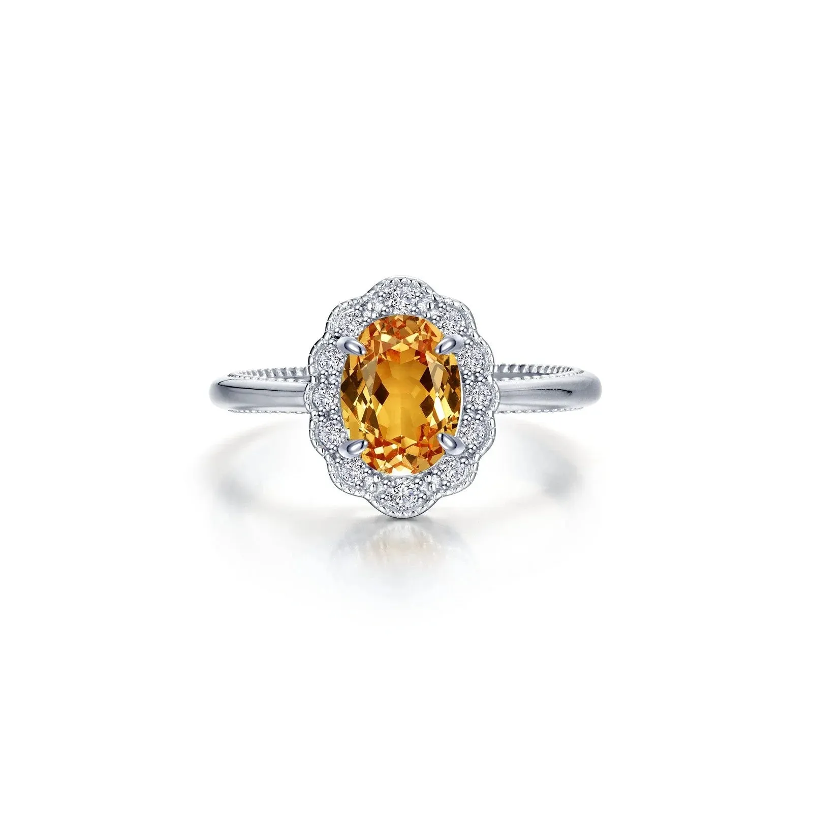 Lafonn Simulated Diamond & Citrine Clementine Essence Ring R0565CTP