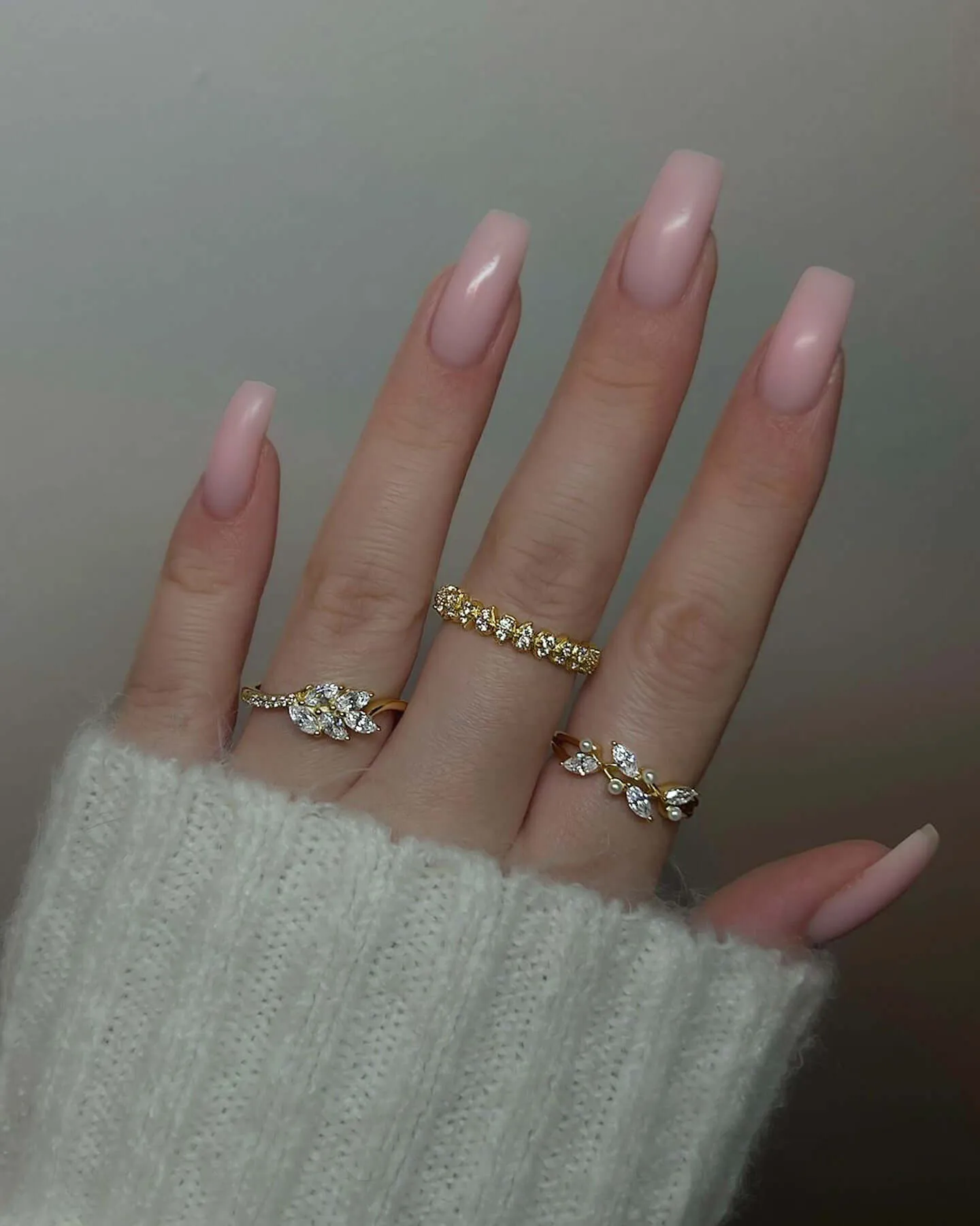 Leaf Vine Pearl Engagement Ring Nature's Grace Collection