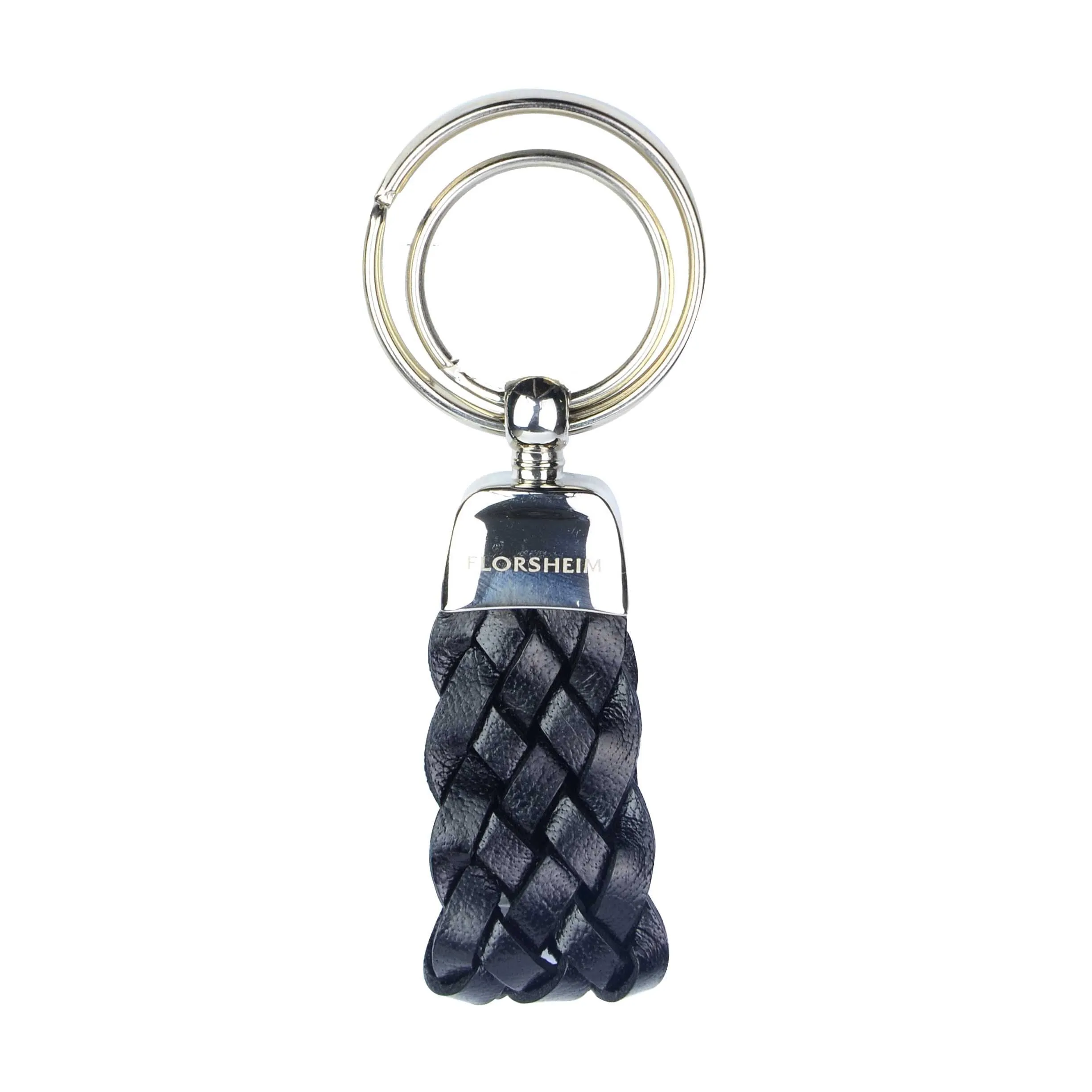 LEATHER KEY RING BLACK