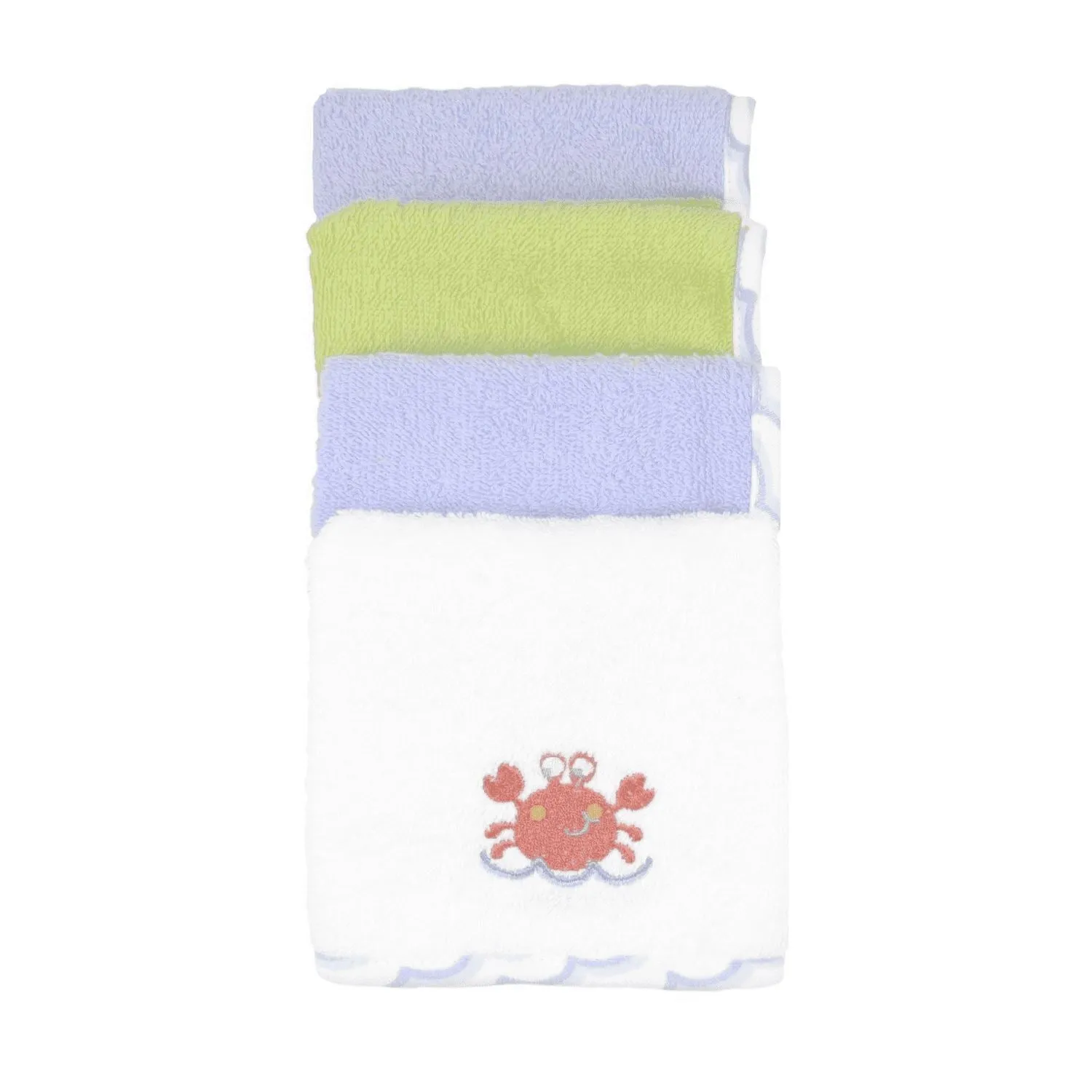 Love to Bathe 4-Pack Crab Washcloth