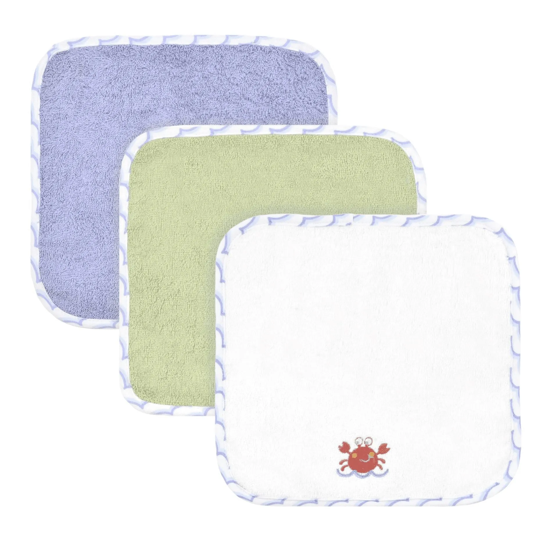 Love to Bathe 4-Pack Crab Washcloth
